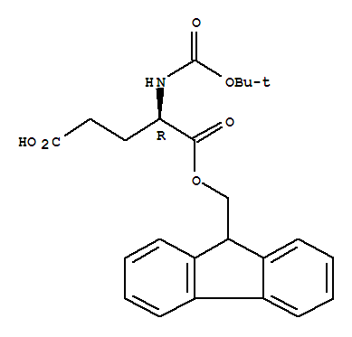 Boc-D-谷氨酸 1-芴甲酯结构式_214630-10-1结构式