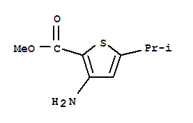 2-Thiophenecarboxylicacid,3-amino-5-(1-methylethyl)-,methylester(9ci) Structure,216574-44-6Structure