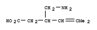 3-(氨基甲基)-5-甲基-4-己酸结构式_216576-74-8结构式