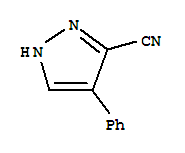 4-苯基- 1H-吡唑-3-甲腈结构式_21673-04-1结构式