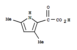 (6CI,8CI)-3,5-二甲基吡咯-2-乙醛酸结构式_21898-46-4结构式