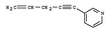 (9ci)-3-(4-戊烯-1-炔)-吡啶结构式_219480-94-1结构式
