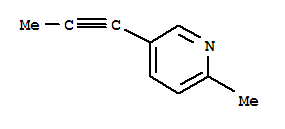 (9CI)-2-甲基-5-(1-丙炔)-吡啶结构式_219480-95-2结构式