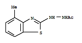(9ci)-2-(4-甲基-2-苯并噻唑)肼乙酸结构式_219904-17-3结构式