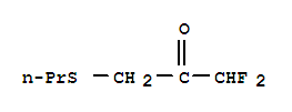 1,1-二氟-3-(丙基硫代)-2-丙酮结构式_220142-40-5结构式