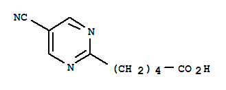 (9ci)-5-氰基-2-嘧啶戊酸结构式_220574-85-6结构式