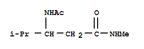  3-(乙酰基氨基)-n,4-二甲基-戊酰胺结构式_220970-11-6结构式
