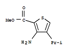 2-Thiophenecarboxylicacid,3-amino-4-(1-methylethyl)-,methylester(9ci) Structure,221043-89-6Structure