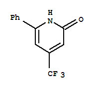 6-苯基-4-(三氟甲基)-2-吡啶酮结构式_22122-89-0结构式