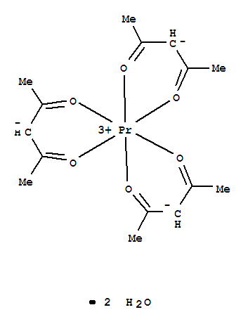 乙酰丙酮化镨二水合物结构式_22203-89-0结构式