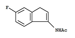(9ci)-n-(6-氟-1H-茚-3-基)-乙酰胺结构式_222415-32-9结构式