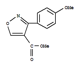 (9ci)-3-(4-甲氧基苯基)-4-异噁唑羧酸甲酯结构式_223476-82-2结构式