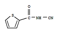 2-Thiophenecarboxamide,n-cyano-(9ci) Structure,223687-90-9Structure