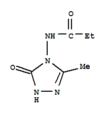 N-(1,5-二氢-3-甲基-5-氧代-4H-1,2,4-噻唑-4-基)-丙酰胺结构式_223795-09-3结构式
