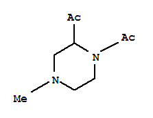 (9ci)-1,2-二乙酰基-4-甲基-哌嗪结构式_224189-17-7结构式