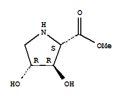 (3r,4r)-(9ci)-3,4-二羟基-L-脯氨酸甲酯结构式_226884-08-8结构式