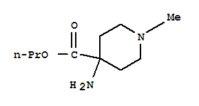 (9ci)-4-氨基-1-甲基-4-哌啶羧酸丙酯结构式_228252-35-5结构式