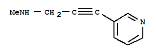 (9ci)-n-甲基-3-(3-吡啶)-2-丙炔-1-胺结构式_228271-92-9结构式