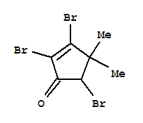 2,3,5-Tribromo-4,4-dimethylcyclopent-2-en-1-one Structure,23078-55-9Structure