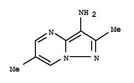 2,6-二甲基-吡唑并[1,5-a]嘧啶-3-胺结构式_232601-05-7结构式