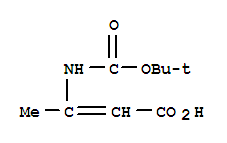 (9ci)-3-[[(1,1-二甲基乙氧基)羰基]氨基]-2-丁烯酸结构式_232931-07-6结构式