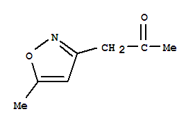 (8ci)-1-(5-甲基-3-异噁唑基)-2-丙酮结构式_23429-15-4结构式
