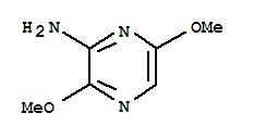 (8CI)-3-氨基-2,5-二甲氧基-吡嗪结构式_23902-75-2结构式