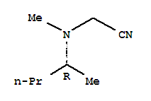 (9ci)-[甲基[(1r)-1-甲基丁基]氨基]-乙腈结构式_244190-23-6结构式