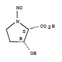 顺式-(8ci)-3-羟基-1-亚硝基-脯氨酸结构式_2443-29-0结构式