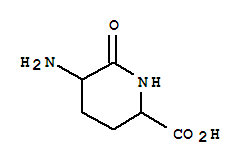 (9ci)-5-氨基-6-氧代-2-哌啶羧酸结构式_247112-91-0结构式