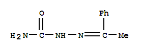 苯乙酮缩氨基脲结构式_2492-30-0结构式