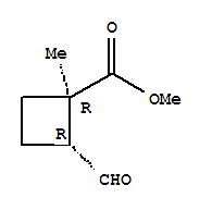 (1r,2r)-rel-(9ci)-2-甲酰基-1-甲基-环丁烷羧酸甲酯结构式_249930-46-9结构式