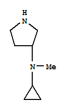 (9ci)-n-环丙基-n-甲基-3-吡咯烷胺结构式_250275-00-4结构式