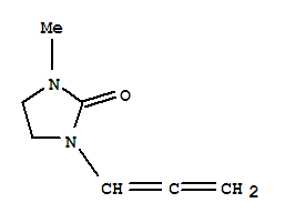 (9ci)-1-甲基-3-(1,2-丙二烯)-2-咪唑啉酮结构式_250728-92-8结构式