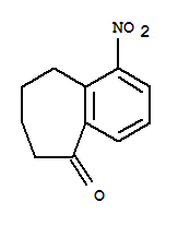 1-硝基-6,7,8,9-四氢-5H-苯并庚烯酮结构式_251554-42-4结构式