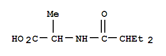 n-(2-乙基-1-氧代丁基)-丙氨酸结构式_252678-54-9结构式