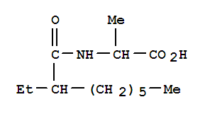 n-(2-乙基-1-氧代辛基)-丙氨酸结构式_252678-55-0结构式