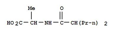 n-(1-氧代-2-丙基戊基)-丙氨酸结构式_252678-56-1结构式