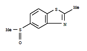 (9ci)-2-甲基-5-(甲基亚磺酰基)-苯并噻唑结构式_252988-80-0结构式