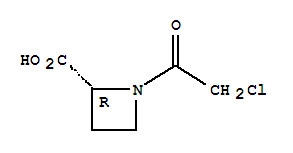(2r)-(9ci)-1-(氯乙酰基)-2-氮杂丁烷羧酸结构式_255883-12-6结构式