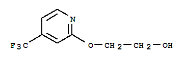 2-([4-(Trifluoromethyl)-2-pyridyl]oxy)ethan-1-ol Structure,257295-59-3Structure