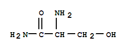 2-氨基-3-羟基丙酰胺结构式_25739-59-7结构式