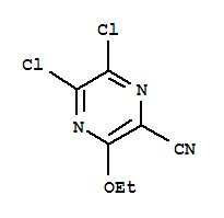 (9CI)-5,6-二氯-3-乙氧基-吡嗪甲腈结构式_258884-69-4结构式