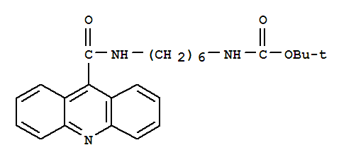 (6-[(Acridine-9-carbonyl)-amino]-hexyl)-carbamic acid tert-butyl ester Structure,259222-02-1Structure