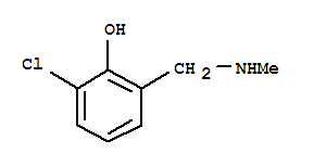 2-氯-6-[(甲基氨基)甲基]-苯酚结构式_259671-76-6结构式