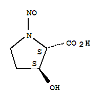 反式-(8ci)-3-羟基-1-亚硝基-脯氨酸结构式_2632-64-6结构式