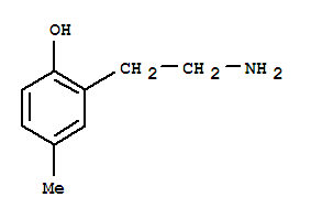 (9CI)-2-(2-氨基乙基)-4-甲基-苯酚结构式_264224-83-1结构式