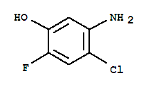 5-氨基-4-氯-2-氟苯酚结构式_270899-93-9结构式