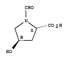 l-(8ci)-1-甲酰基-4-羟基-脯氨酸结构式_27585-28-0结构式