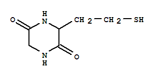 (8ci)-3-(2-疏基乙基)-2,5-哌嗪二酮结构式_28147-70-8结构式